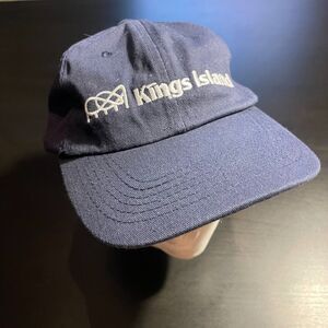 Kings Island Amusement Park Embroidered Roller Coaster Hat – Adult – Navy Blue
